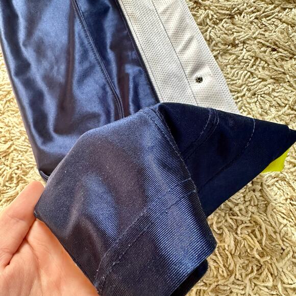 Vintage 90s Nike Navy Track Pants Snap Button Mens Size M - Picture 12 of 16